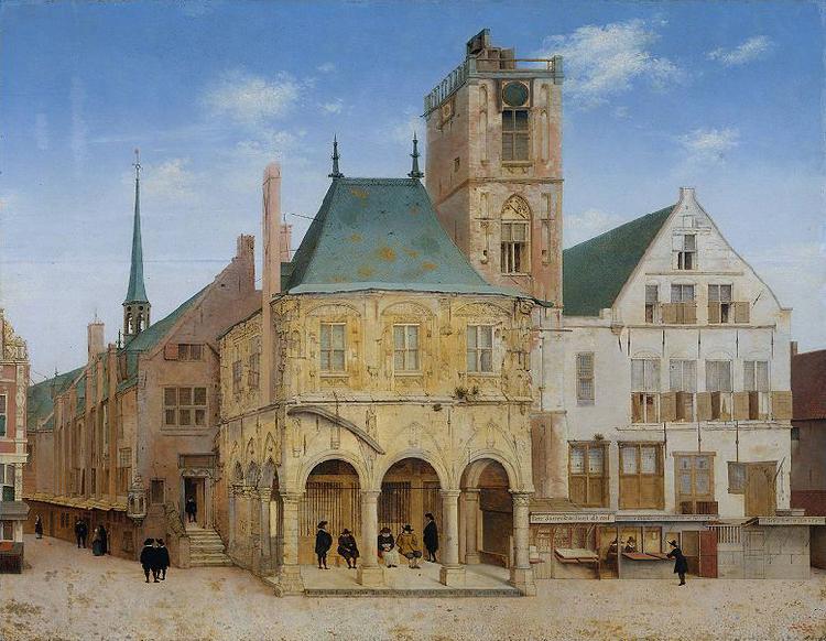 Pieter Jansz Saenredam The old town hall of Amsterdam. Norge oil painting art